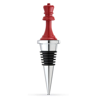 Chess Queen Chrome Bottle Stopper