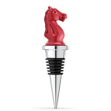 Chess Knight Chrome Bottle Stopper