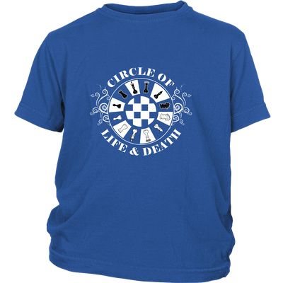 Circle of life and death - Youth chess T-shirt