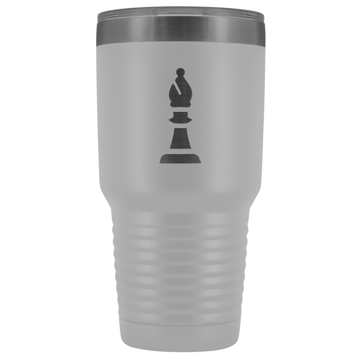 Laser etched bishop 30 Ounce stainless steel Vacuum insulated hot and cold beverage Tumbler