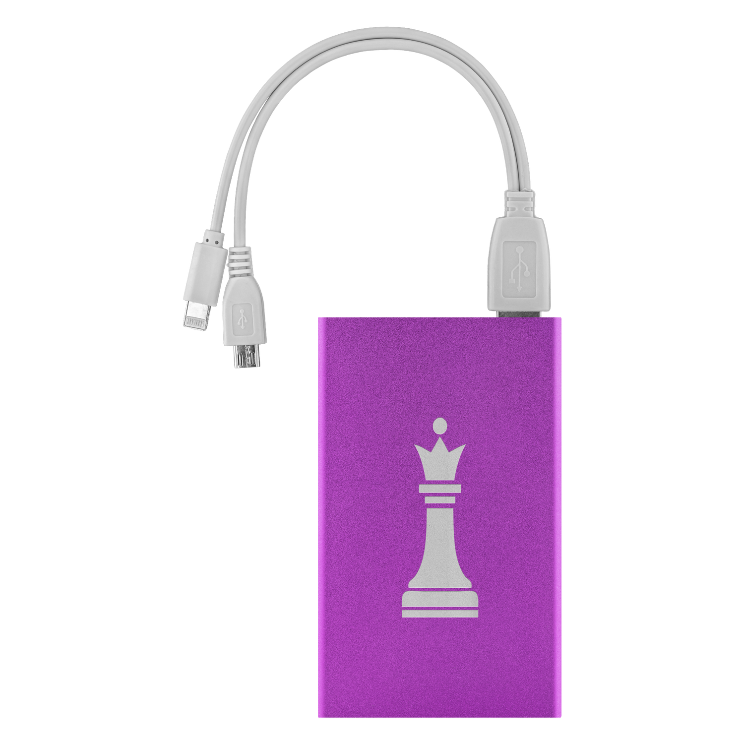 Chess Queen laser etched Lithium-Ion power bank
