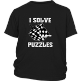 I solve puzzles - Youth chess T-Shirt