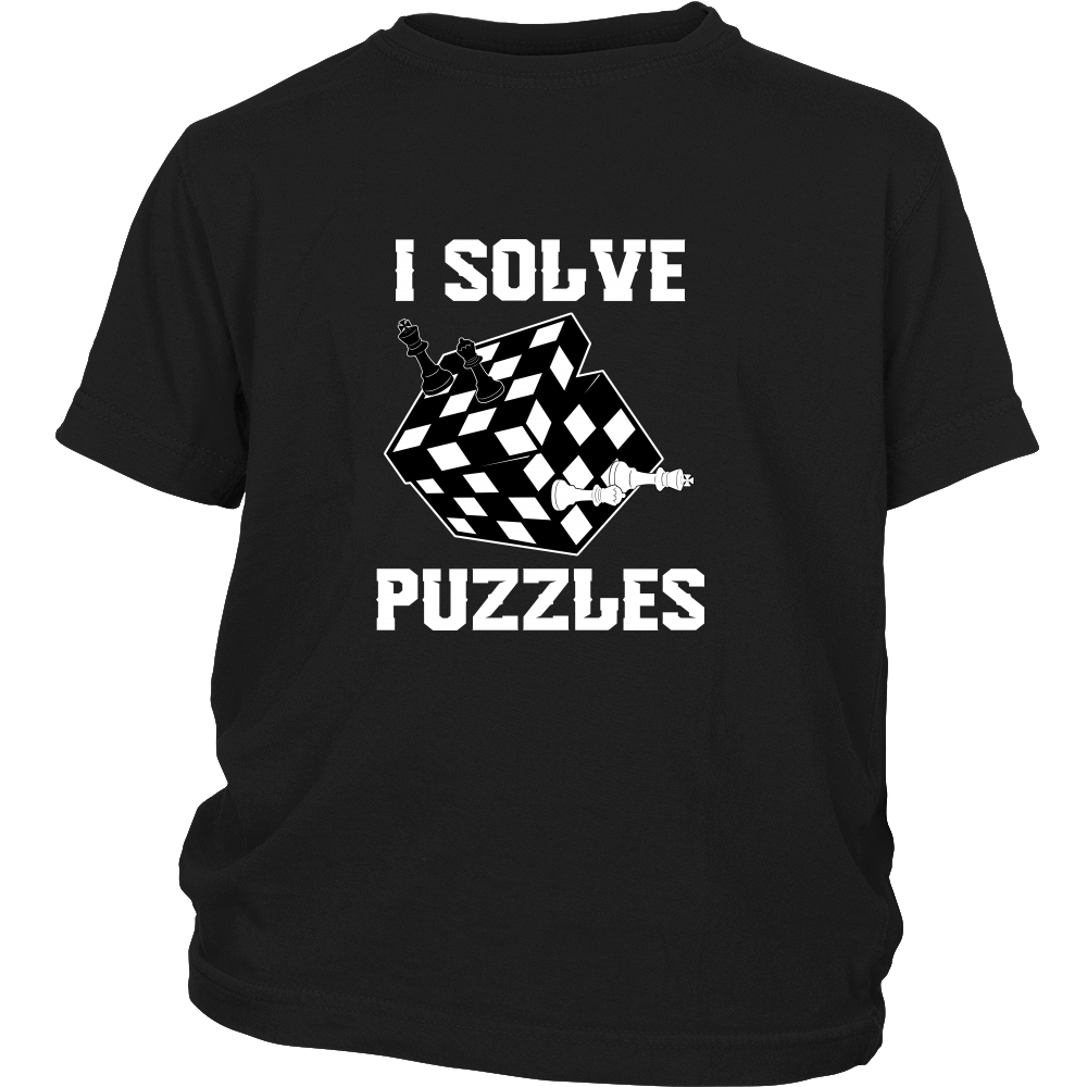 I solve puzzles - Youth chess T-Shirt