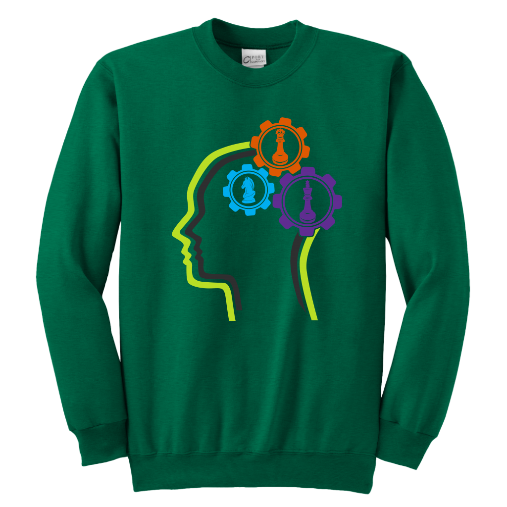 Chess in the mind - Chess Gears - Youth Creneck Sweatshirt