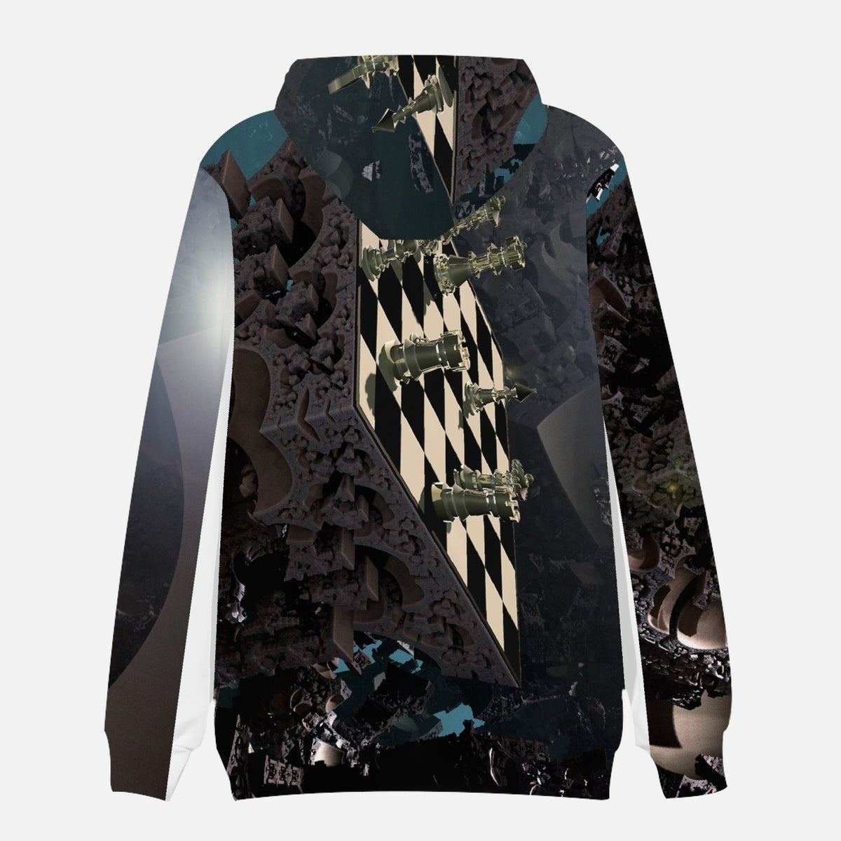 Fantasy Chess All over Print Round Collar Hoodie