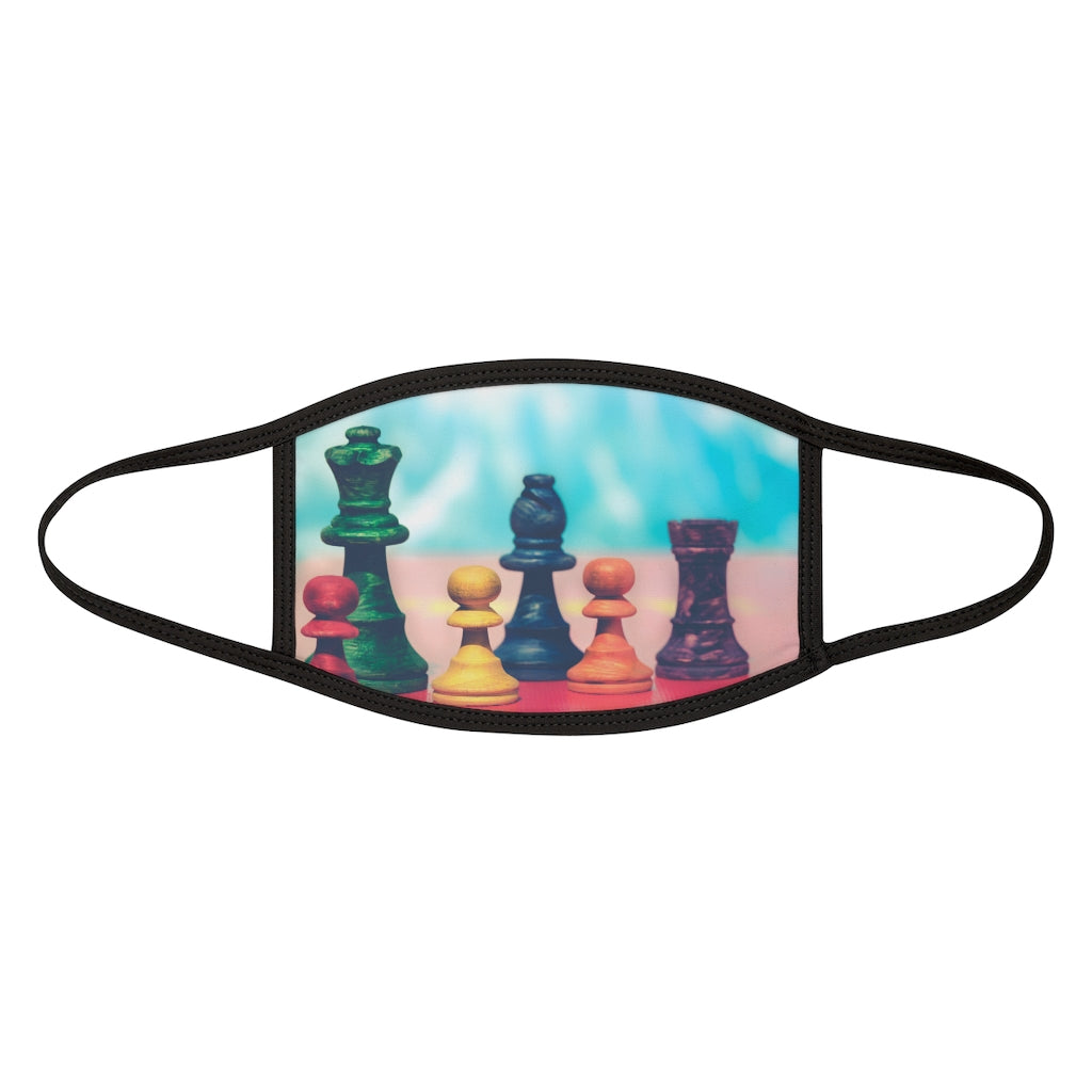Colorful Chess pieces Mixed-Fabric Face Mask