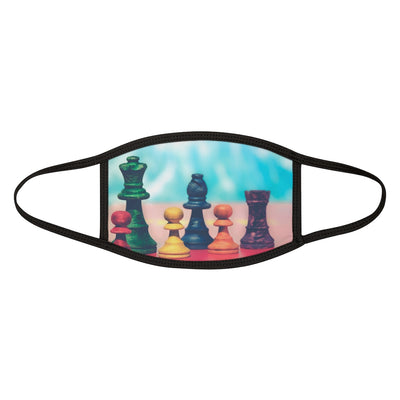 Colorful Chess pieces Mixed-Fabric Face Mask