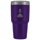 Laser etched Pawn 30 Ounce stainless steel Vacuum insulated hot and cold beverage Tumbler