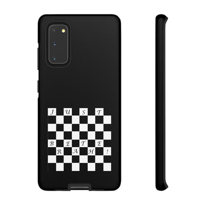 Just Breathe - Chess board pattern - Premium Tough Phone Case
