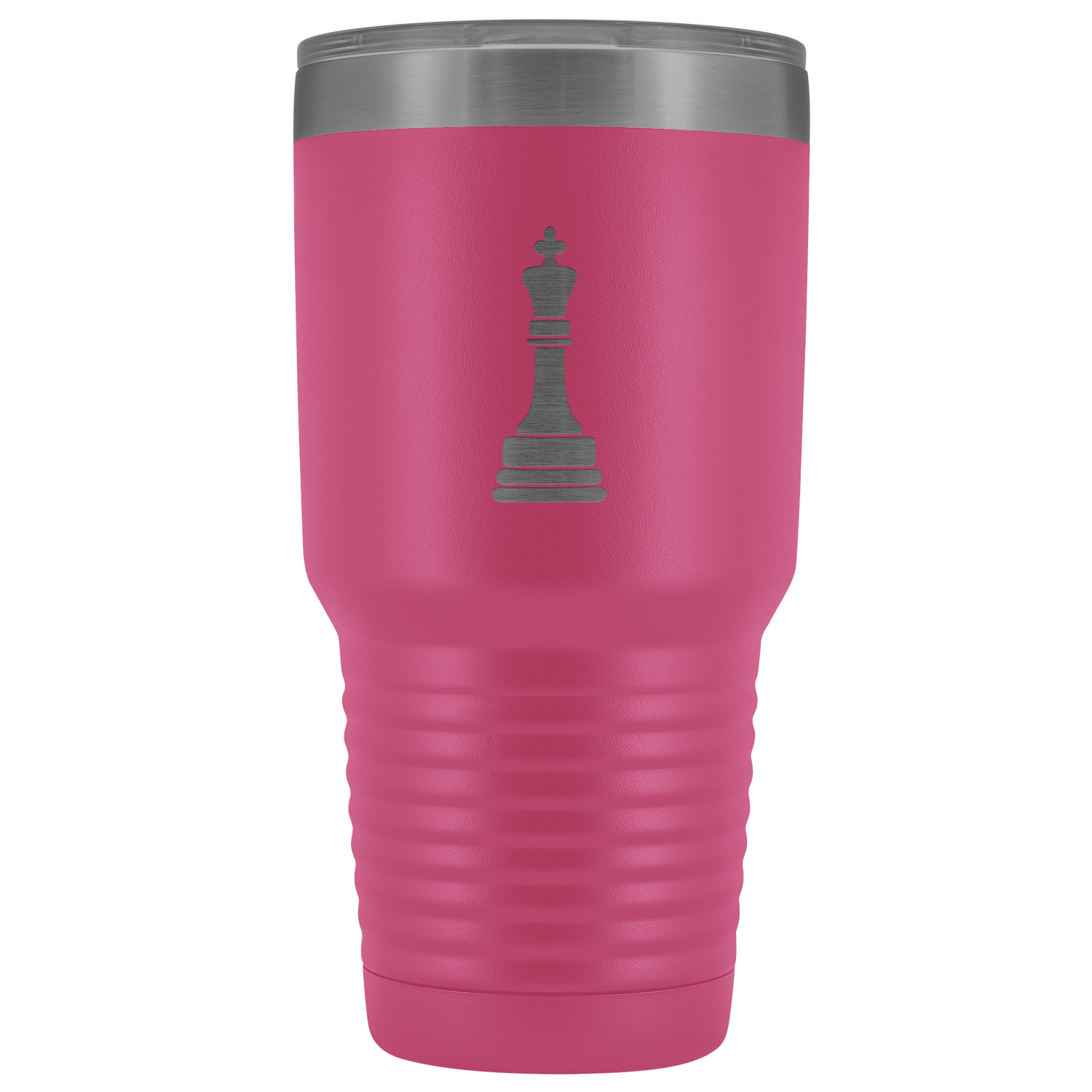 Laser etched King 30 Ounce stainless steel Vacuum insulated hot and cold beverage Tumbler