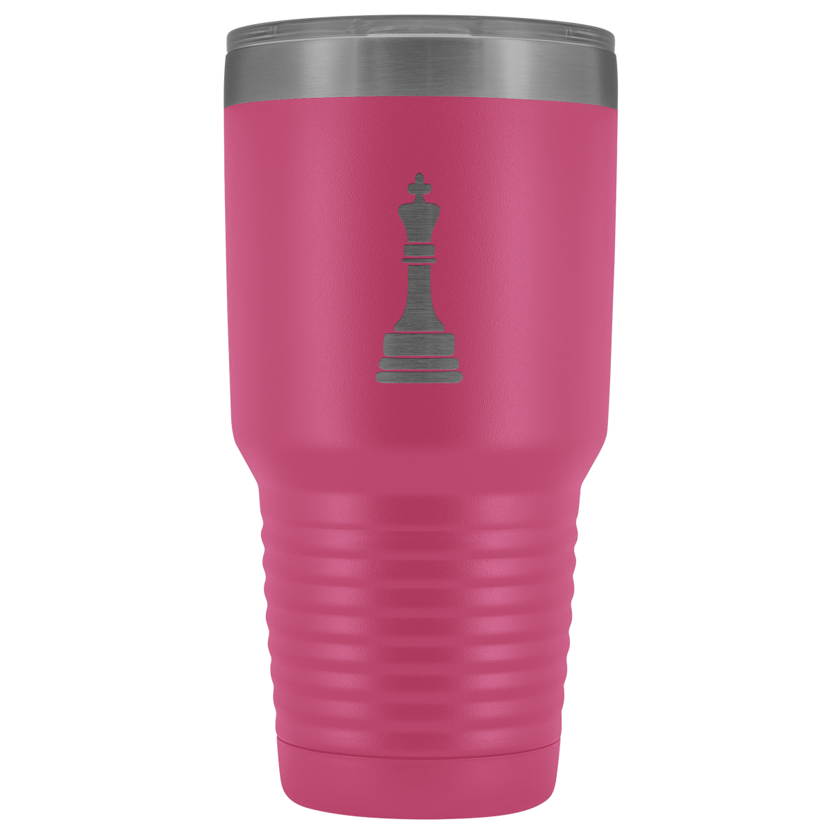 Laser etched King 30 Ounce stainless steel Vacuum insulated hot and cold beverage Tumbler