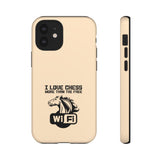 I love chess more than free wifi - Premium Tough phone Case