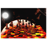 Space Chess - Rectangle Gallery Canvas Art