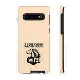 I love chess more than free wifi - Premium Tough phone Case