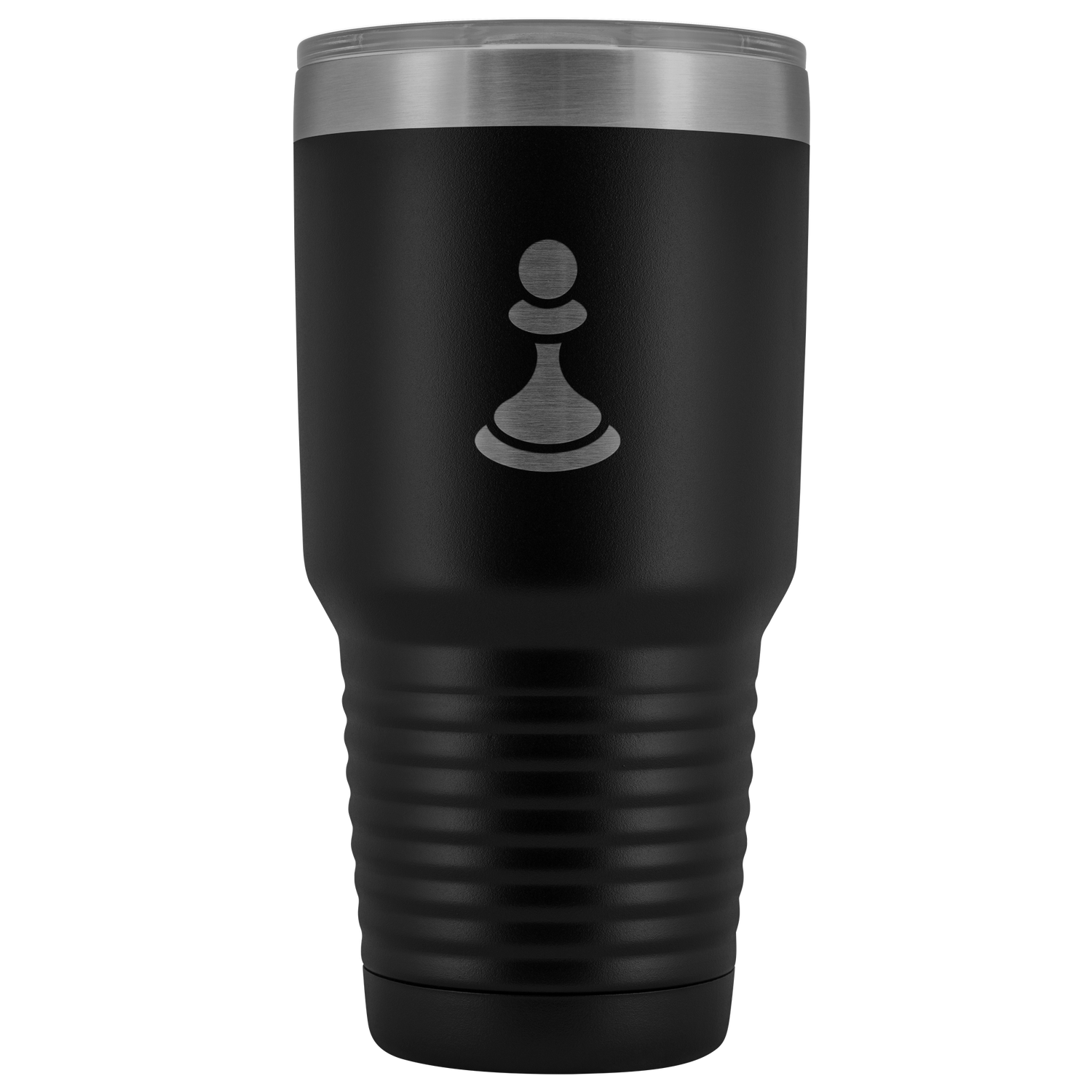 Laser etched Pawn 30 Ounce stainless steel Vacuum insulated hot and cold beverage Tumbler