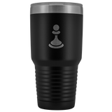 Laser etched Pawn 30 Ounce stainless steel Vacuum insulated hot and cold beverage Tumbler