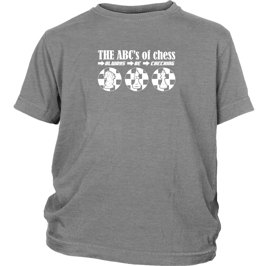 The ABC's of Chess - Always Be Checking - Youth T-Shirt