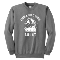 A good player is always lucky - Youth Unisex Sweatshirt