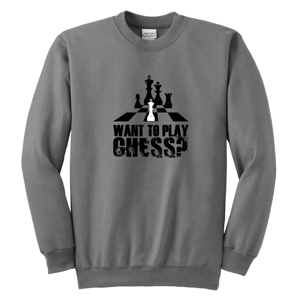 Want to play chess? - Youth Unisex Sweatshirt