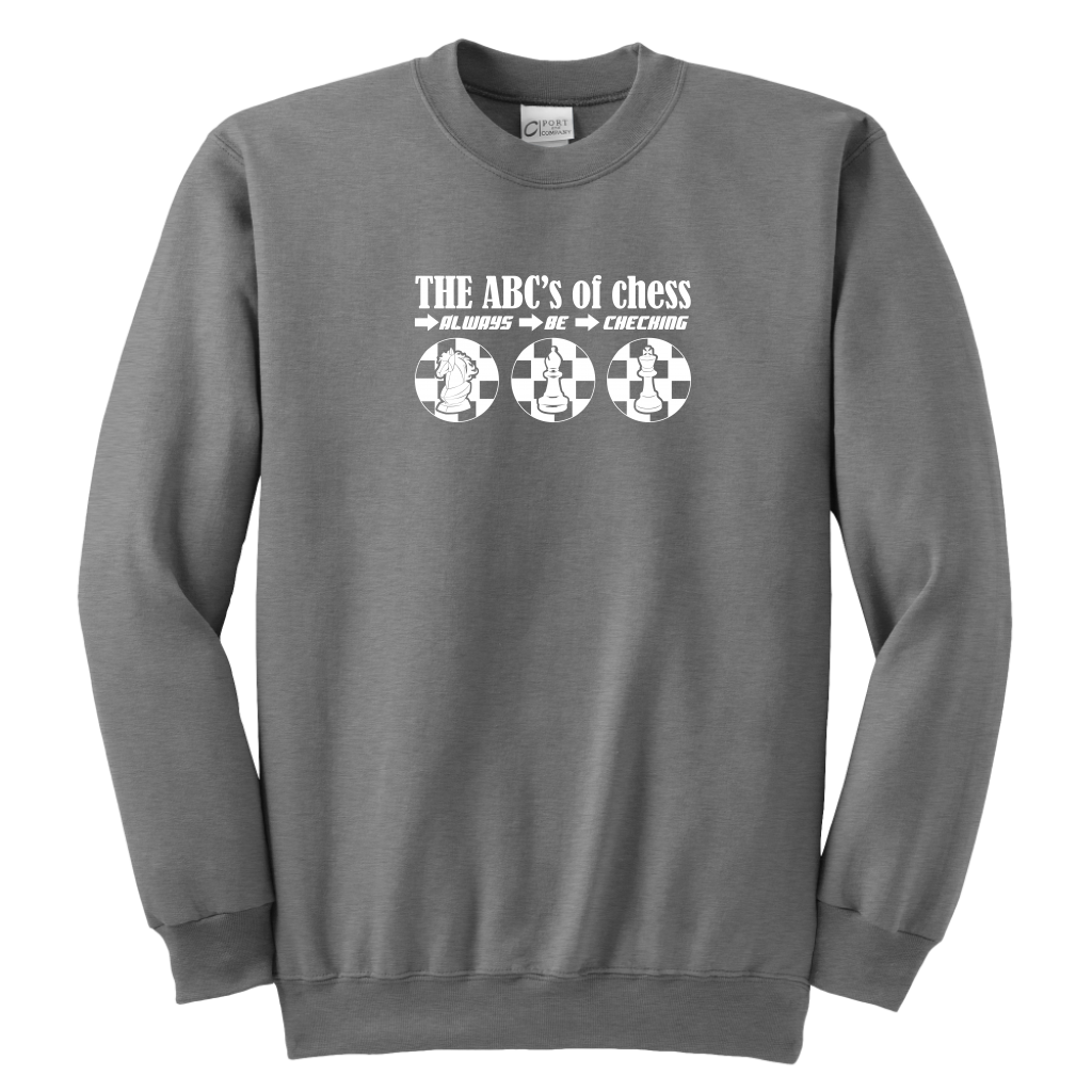 The ABC's of Chess - Always Be Checking - Youth Unisex Sweatshirt