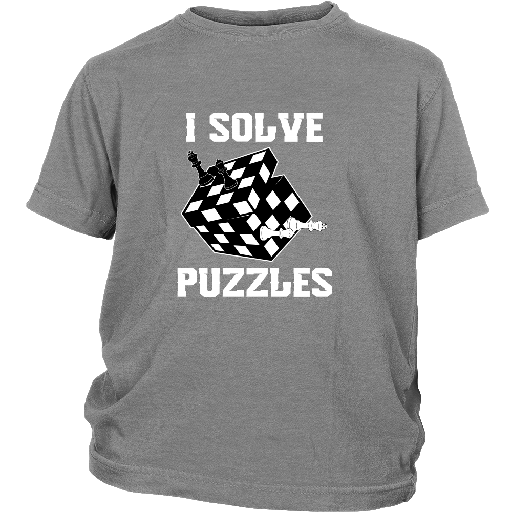 I solve puzzles - Youth chess T-Shirt