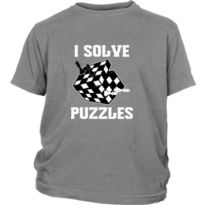 I solve puzzles - Youth chess T-Shirt
