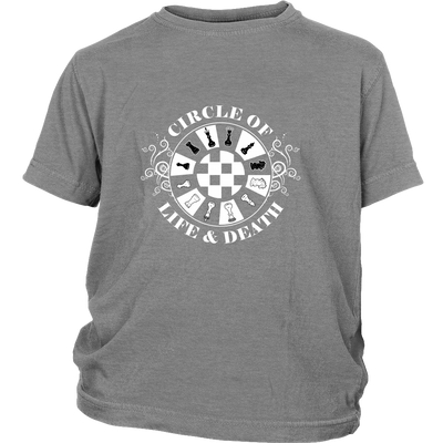 Circle of life and death - Youth chess T-shirt