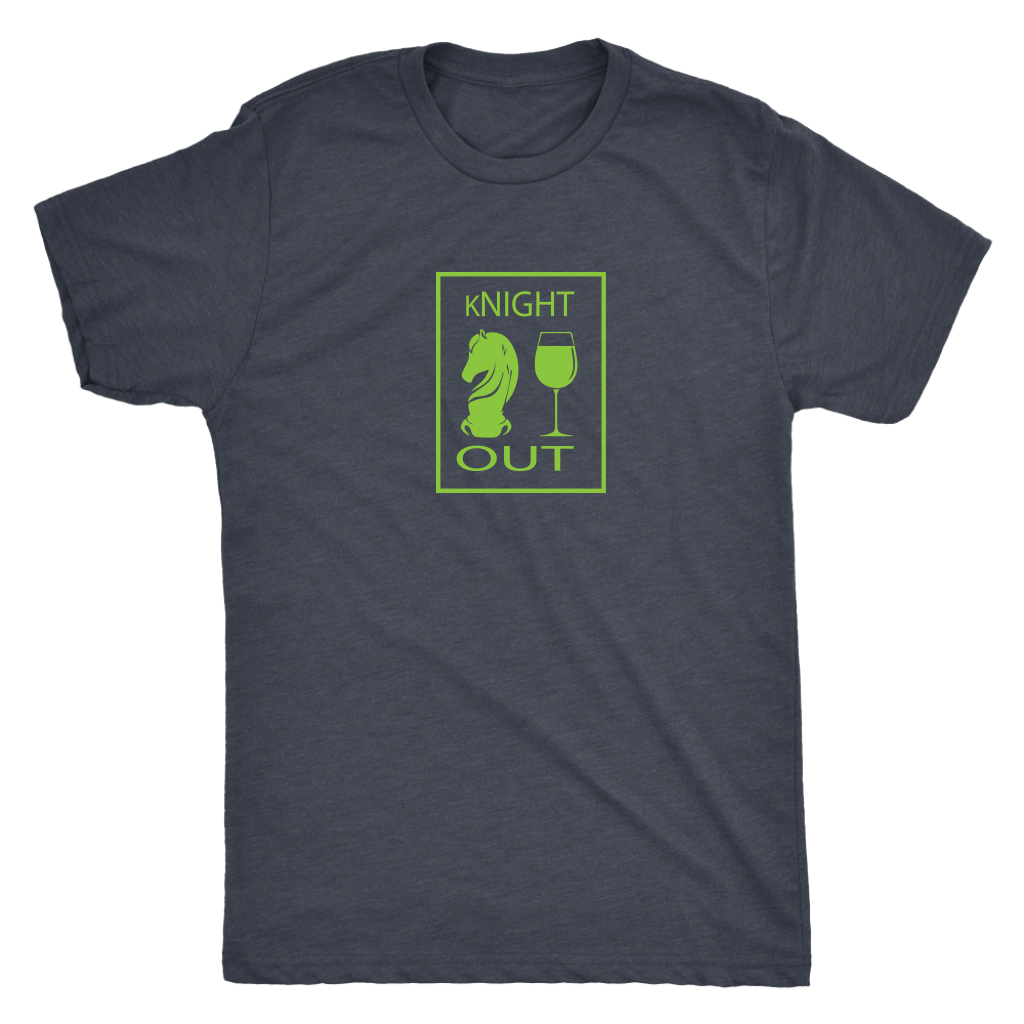 kNIGHT OUT - Triblend Chess T-Shirt