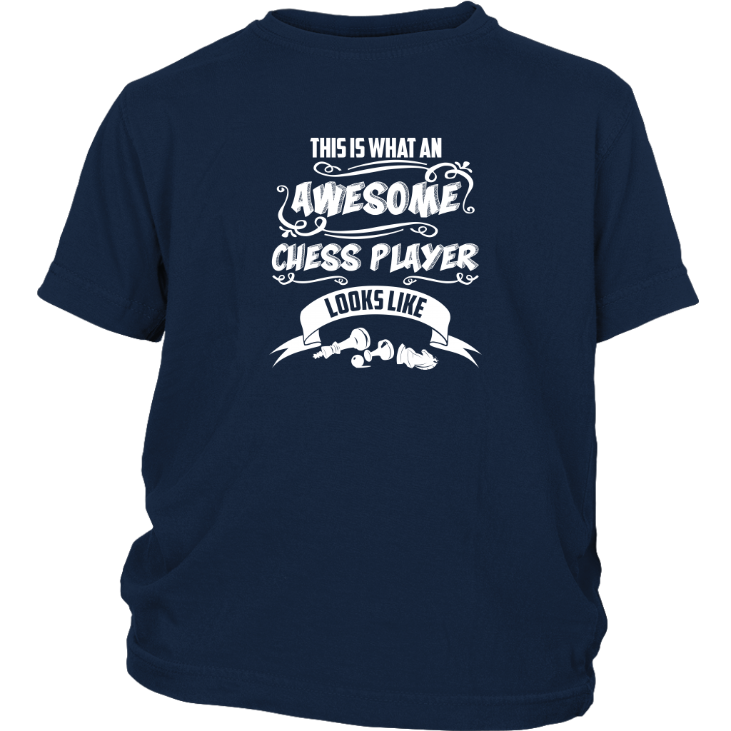  Kids I Play On ChessKid Blocky Tee Shirt Boy and Girl Chess  Fans : Clothing, Shoes & Jewelry