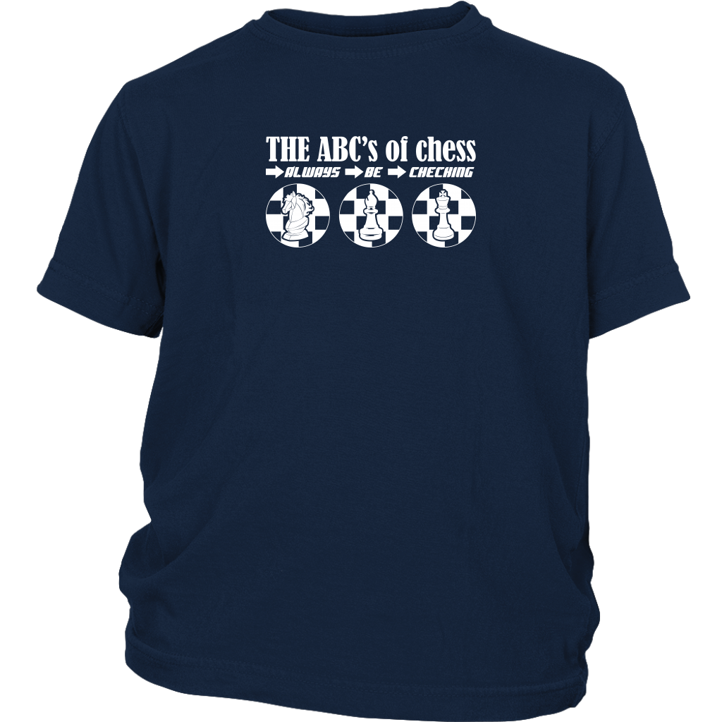 The ABC's of Chess - Always Be Checking - Youth T-Shirt