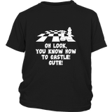 Oh look, you know how to castle! cute! - Youth chess T-shirt