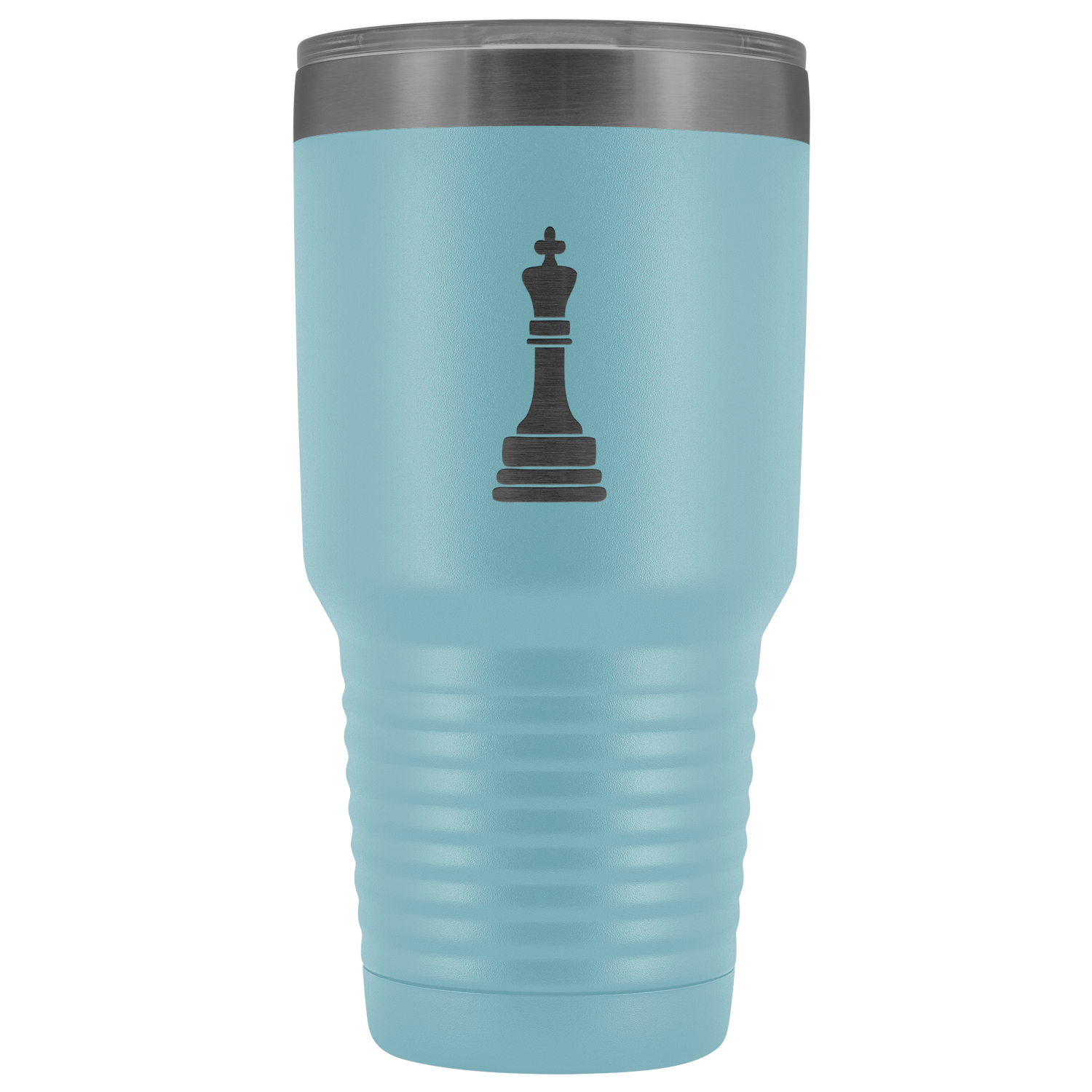 Laser etched King 30 Ounce stainless steel Vacuum insulated hot and cold beverage Tumbler