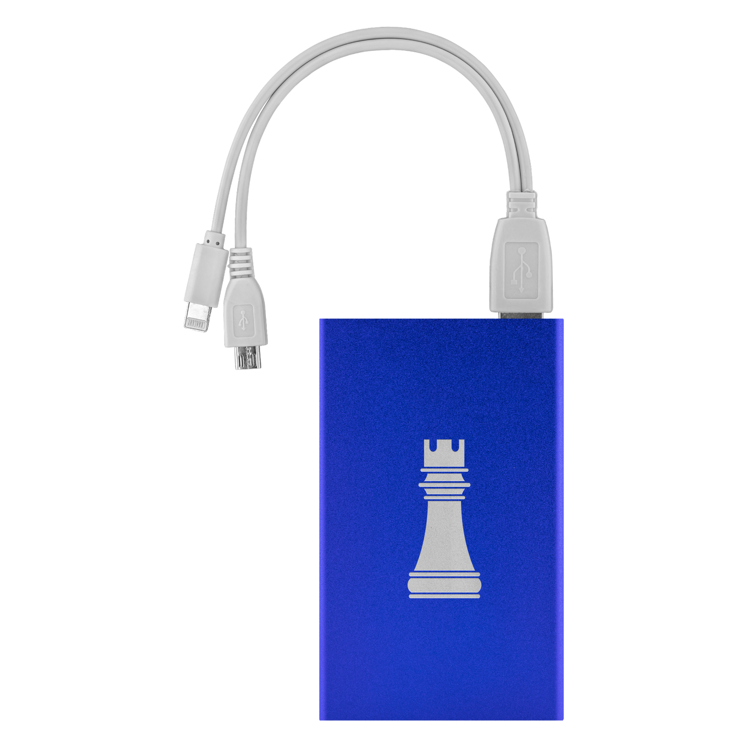 Chess Rook laser etched Lithium-Ion power bank