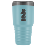 Laser etched Knight 30 Ounce stainless steel Vacuum insulated hot and cold beverage Tumbler