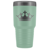 Laser etched Queen Tiara 30 Ounce stainless steel Vacuum insulated hot and cold beverage Tumbler