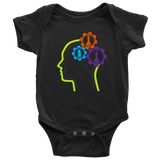 Chess in the mind - Chess Gears - Baby Onesie