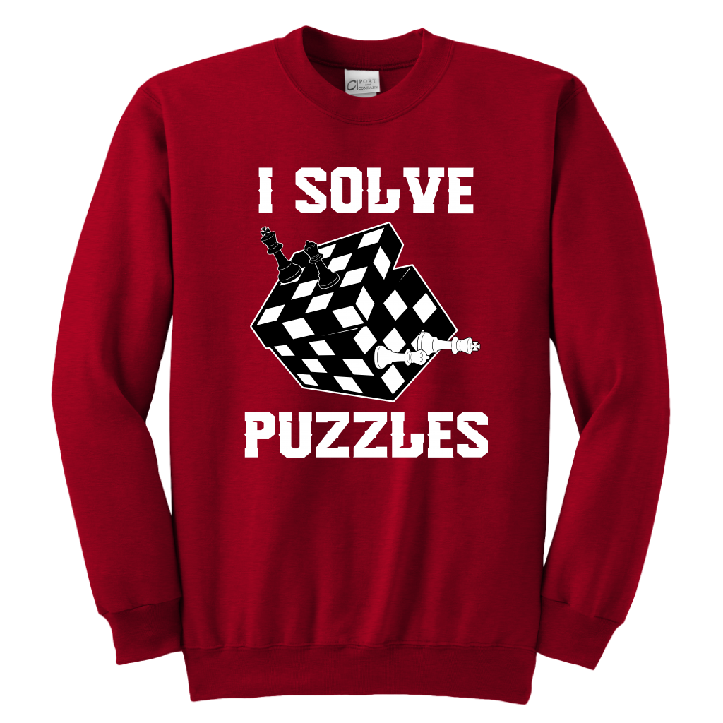 I Solve Puzzles - Rubick's Cube and Chess - Unisex Sweatshirt