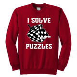 I Solve Puzzles - Rubick's Cube and Chess - Unisex Sweatshirt