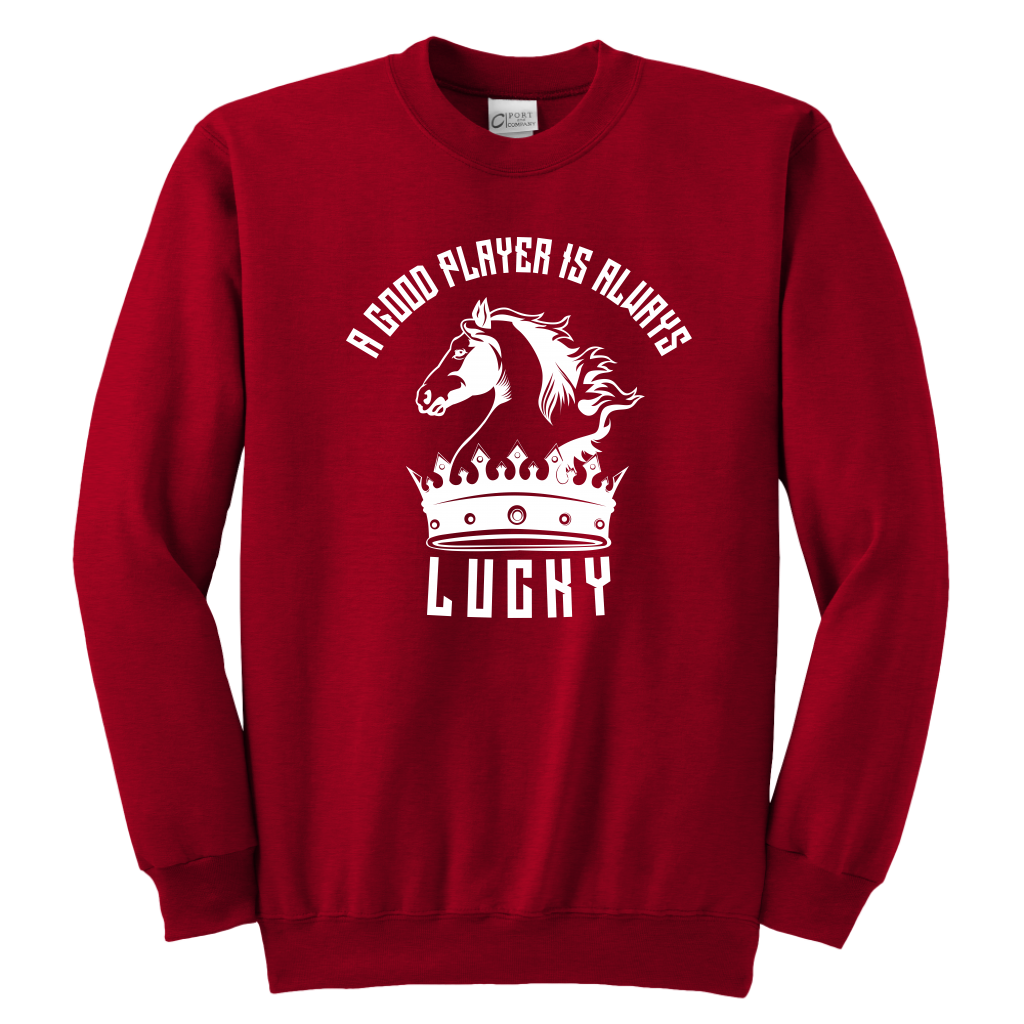 A good player is always lucky - Youth Unisex Sweatshirt