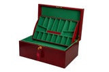 Chess Large Elegant Wood Coffer Storage Box Felt-lined