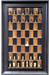 Wall Mounted Chess Set with Black Walnut Chess Board And Traditional Brown Frame
