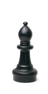 Indoor / Outdoor Garden Plastic Chess Individual Pieces (25" King)