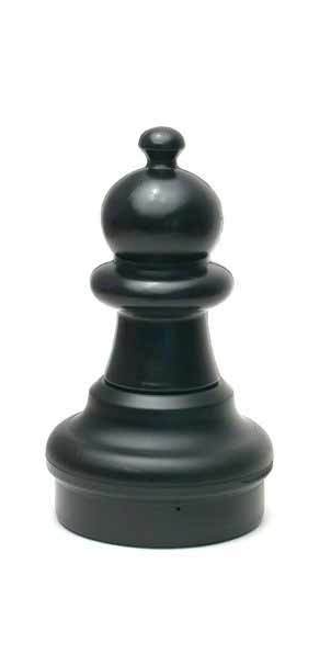 Indoor / Outdoor Garden Plastic Chess Individual Pieces (12