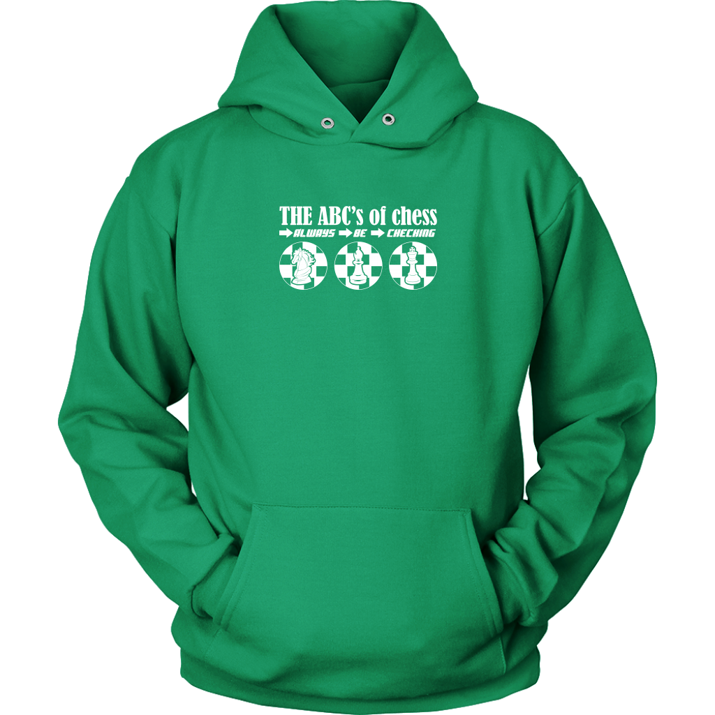 The ABC's of Chess - Always Be Checking - Adult Unisex Hoodie