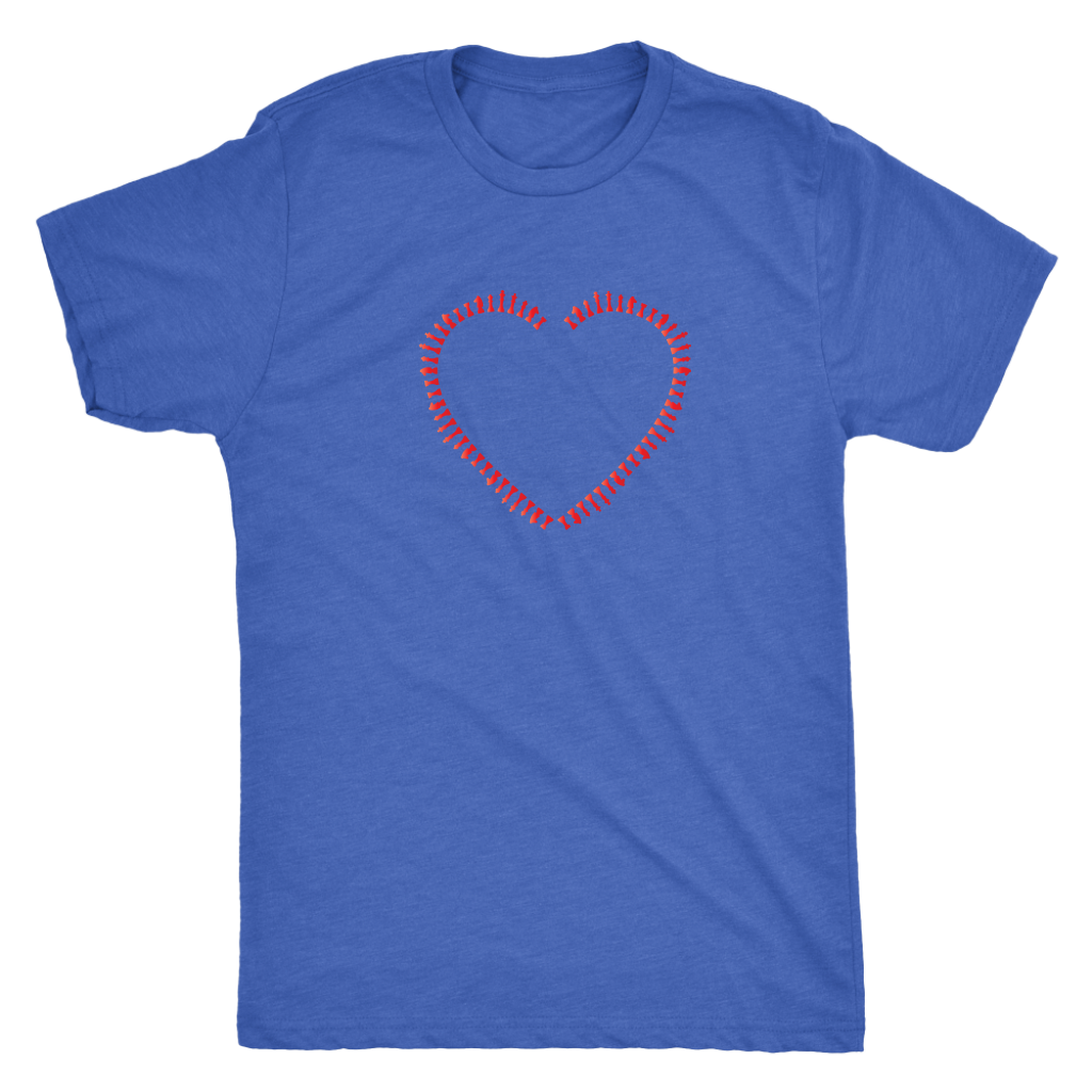 Heart made of chess pieces  - Triblend T-Shirt