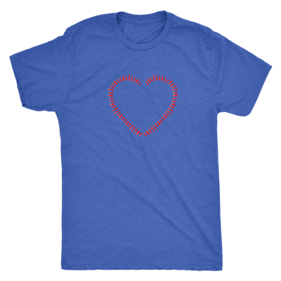 Heart made of chess pieces  - Triblend T-Shirt