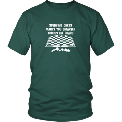 Studying chess makes you smarter across the board! - Adult Unisex T-Shirt