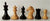 Red Cherry Chess Board with Antique Bronze Frame