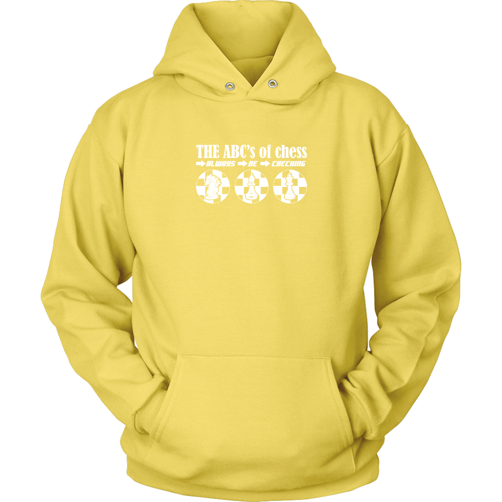 The ABC's of Chess - Always Be Checking - Adult Unisex Hoodie