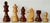 Wall Mounted Chess Set with Black Walnut Chess Board And Traditional Brown Frame